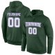 Men's Custom Stitched Green White-Purple Sports Pullover Sweatshirt Hoodie